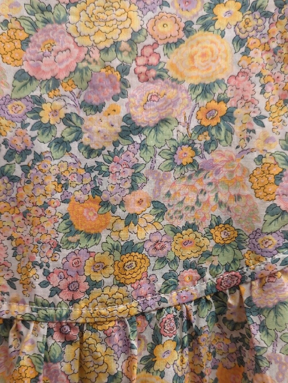 J. Crew × Liberty Fabric Pastel Floral Short Sleeve Dress, Women's XXL - Picture 9 of 9